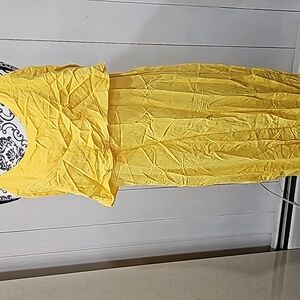 NWOT JustFab Yellow Long Dress